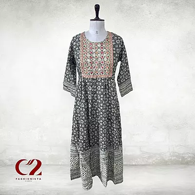 Star Cotton Mixed Rayon Kurti