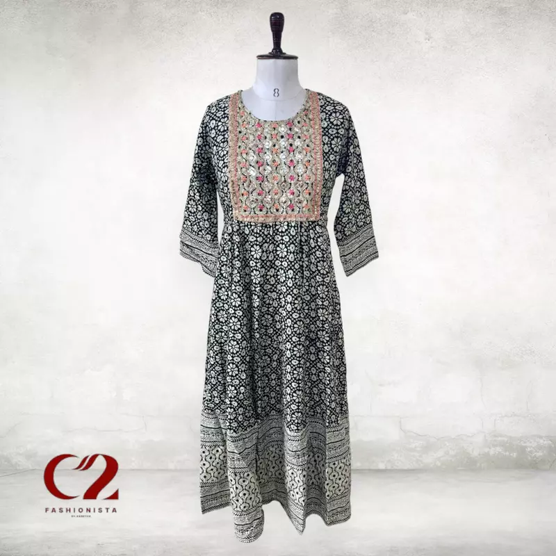Star Cotton Mixed Rayon Kurti Star Cotton Mixed Rayon Kurti