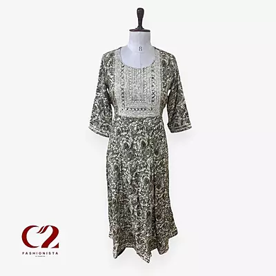 Cotton Mixed Rayon Kurti