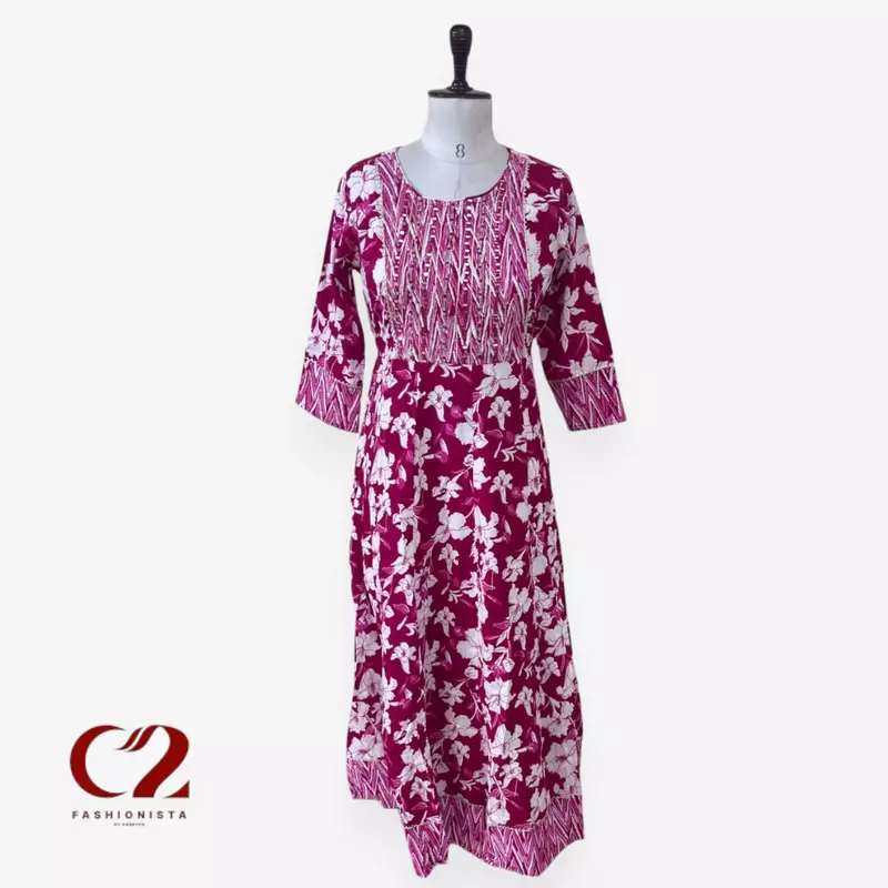Cotton Mixed Rayon Kurti Cotton Mixed Rayon Kurti