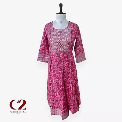 Cotton Mixed Rayon Kurti