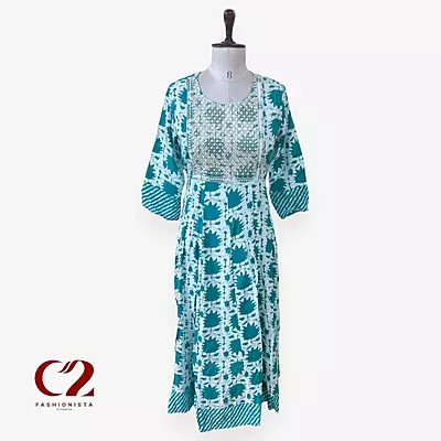 Cotton Mixed Rayon Kurti