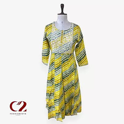 Cotton Mixed Rayon Kurti