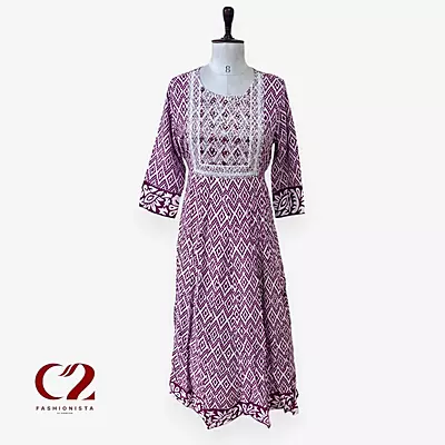 Cotton Mixed Rayon Kurti