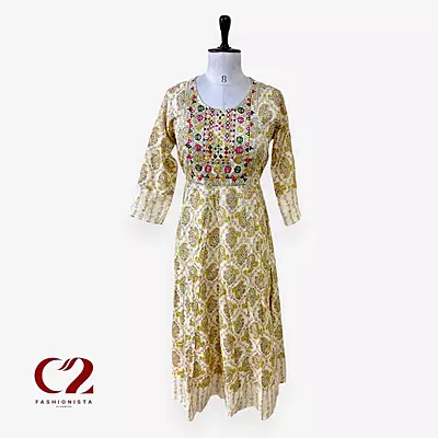 Cotton Mixed Rayon Kurti