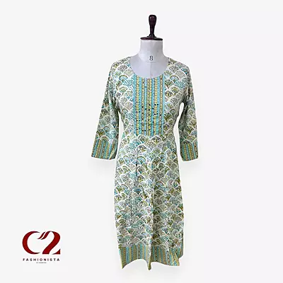 Cotton Mixed Rayon Kurti