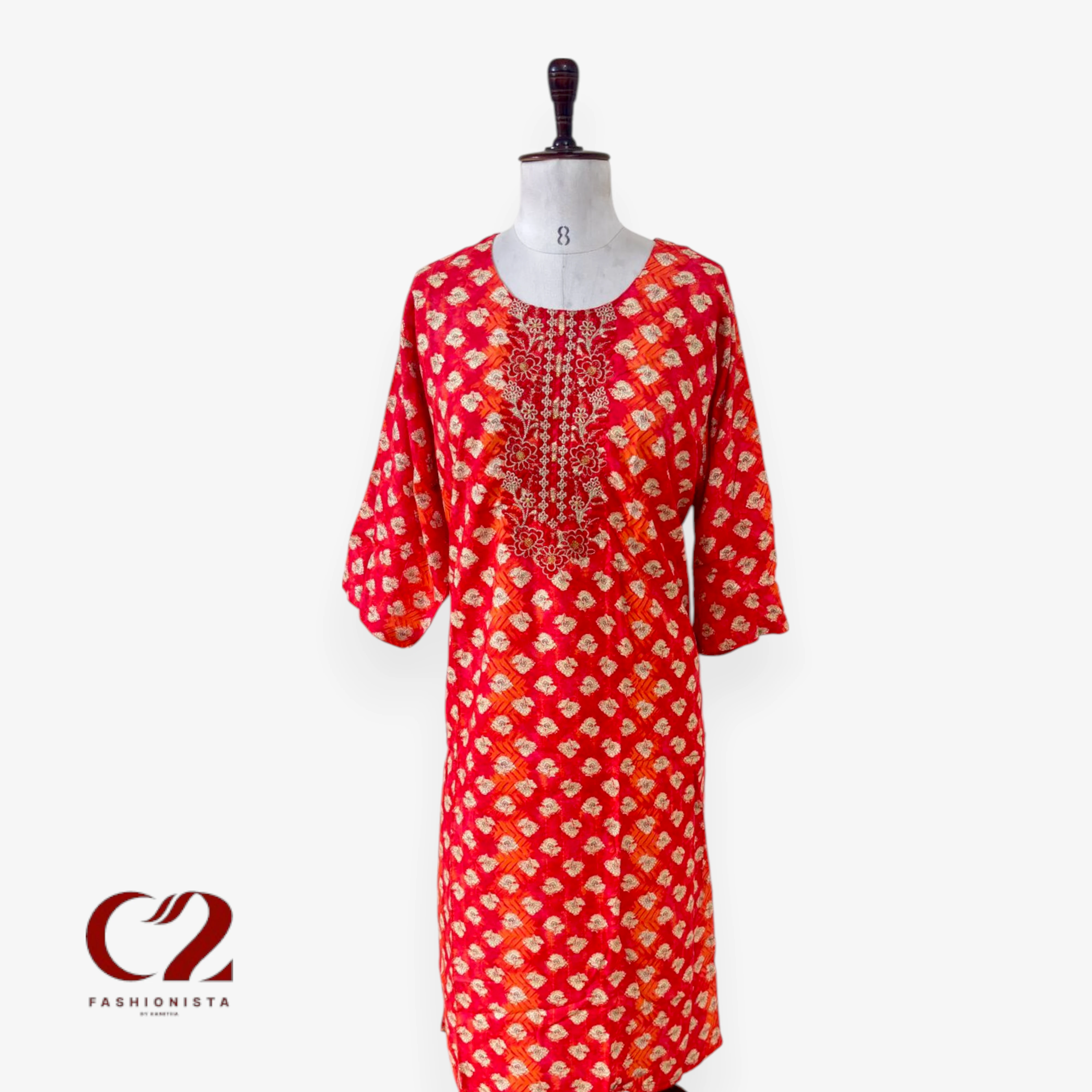 Cotton Mixed Rayon Kurti
