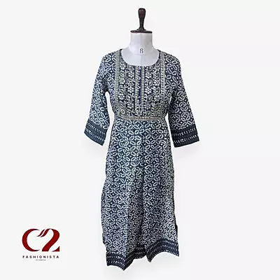 Cotton Mixed Rayon Kurti