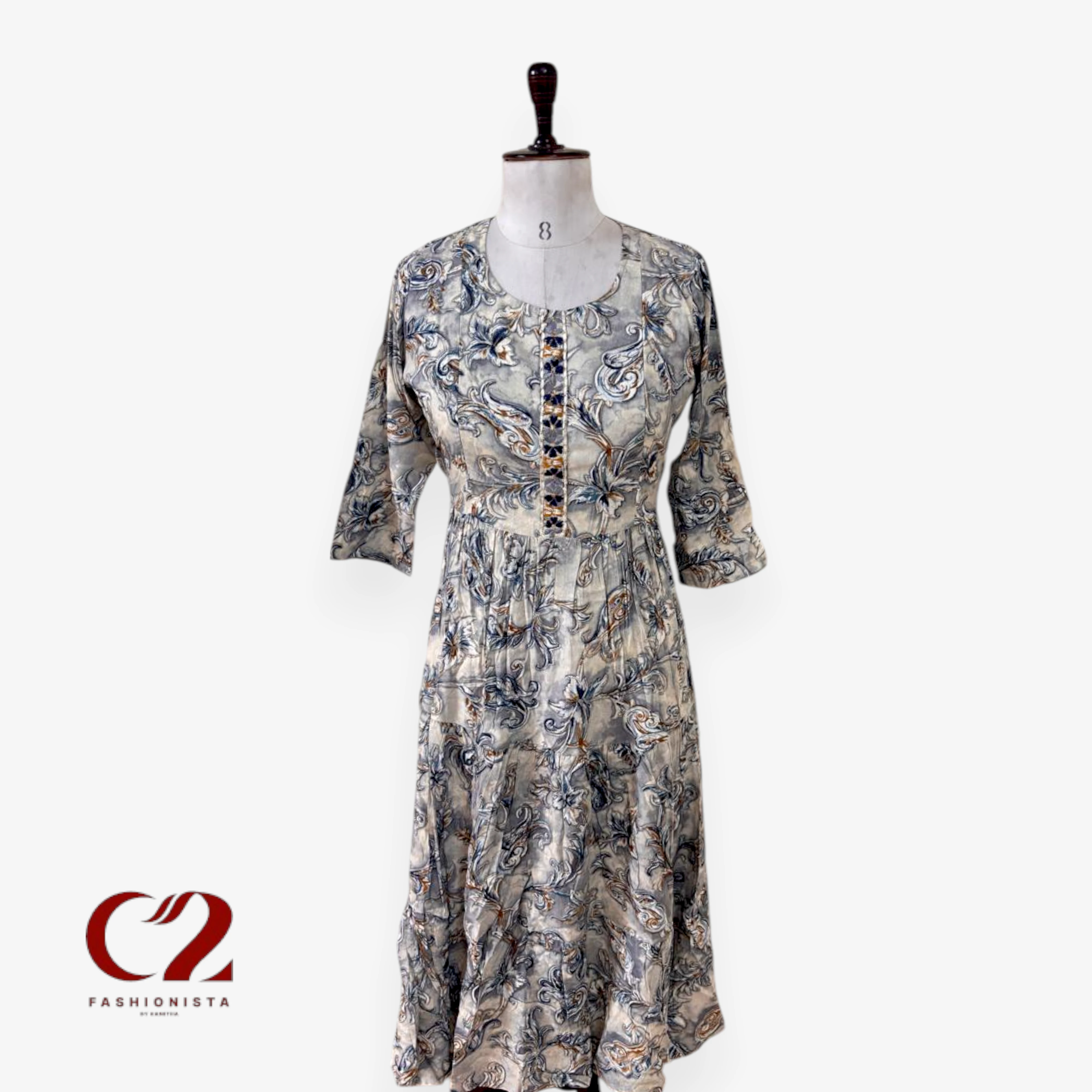 Cotton Mixed Rayon Kurti