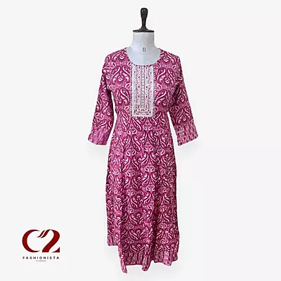 Cotton Mixed Rayon Kurti