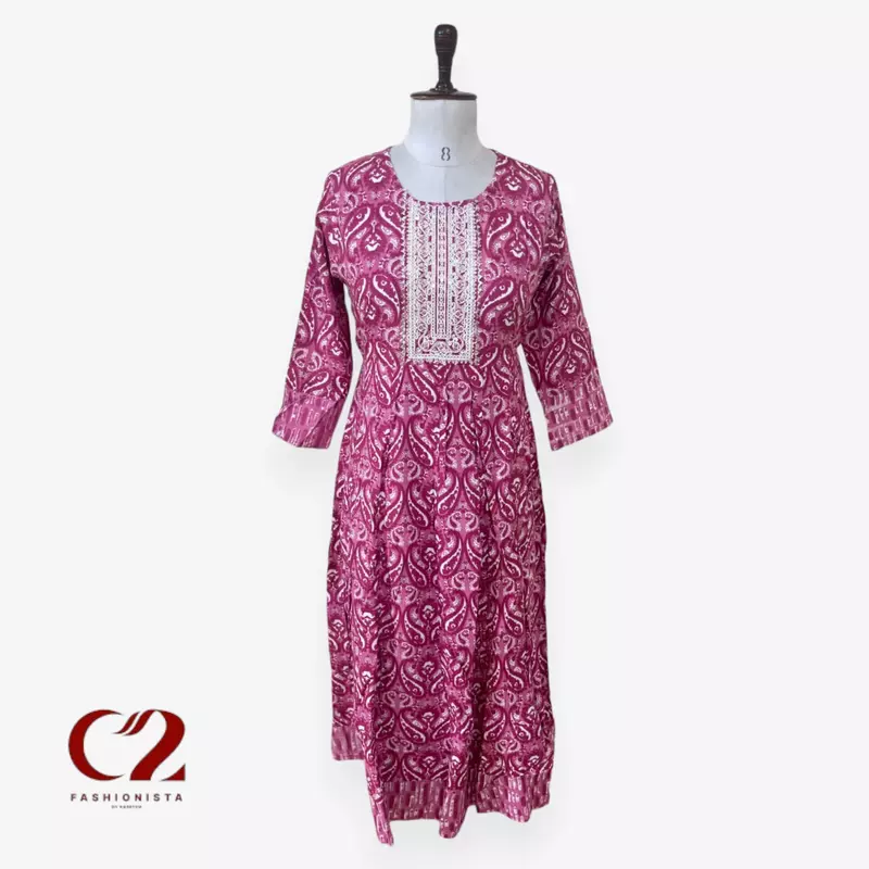 Cotton Mixed Rayon Kurti Cotton Mixed Rayon Kurti