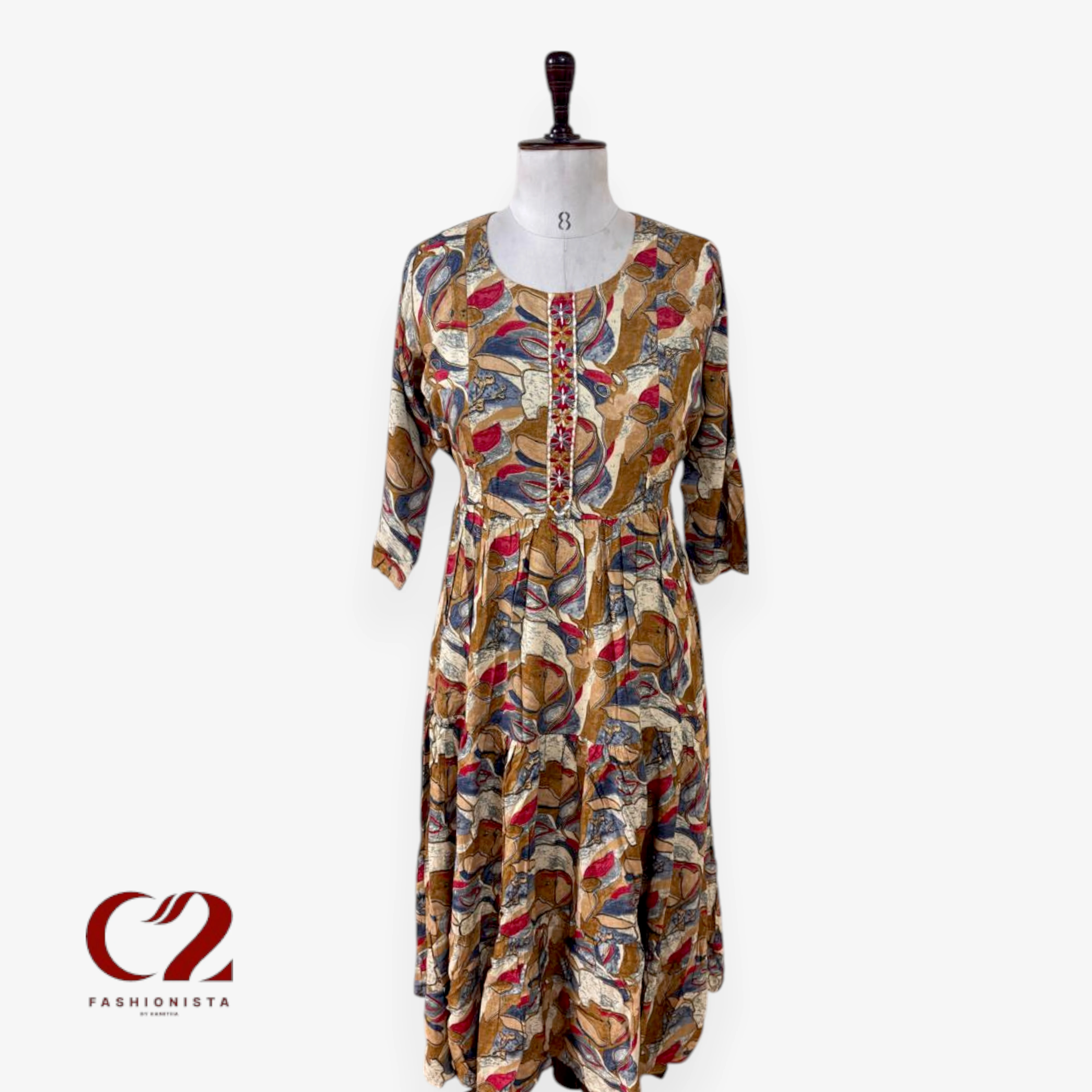 Cotton Mixed Rayon Kurti