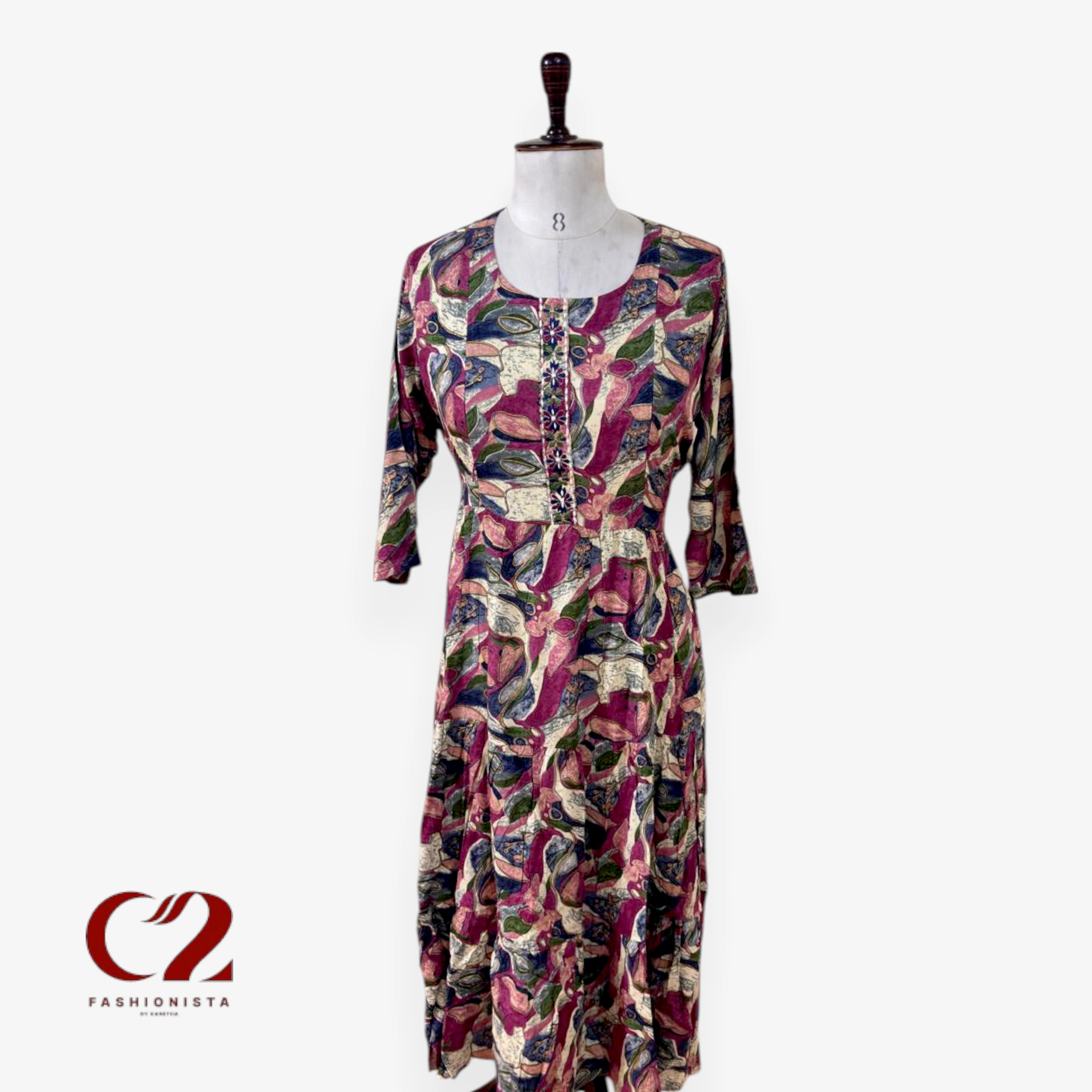 Cotton Mixed Rayon Kurti