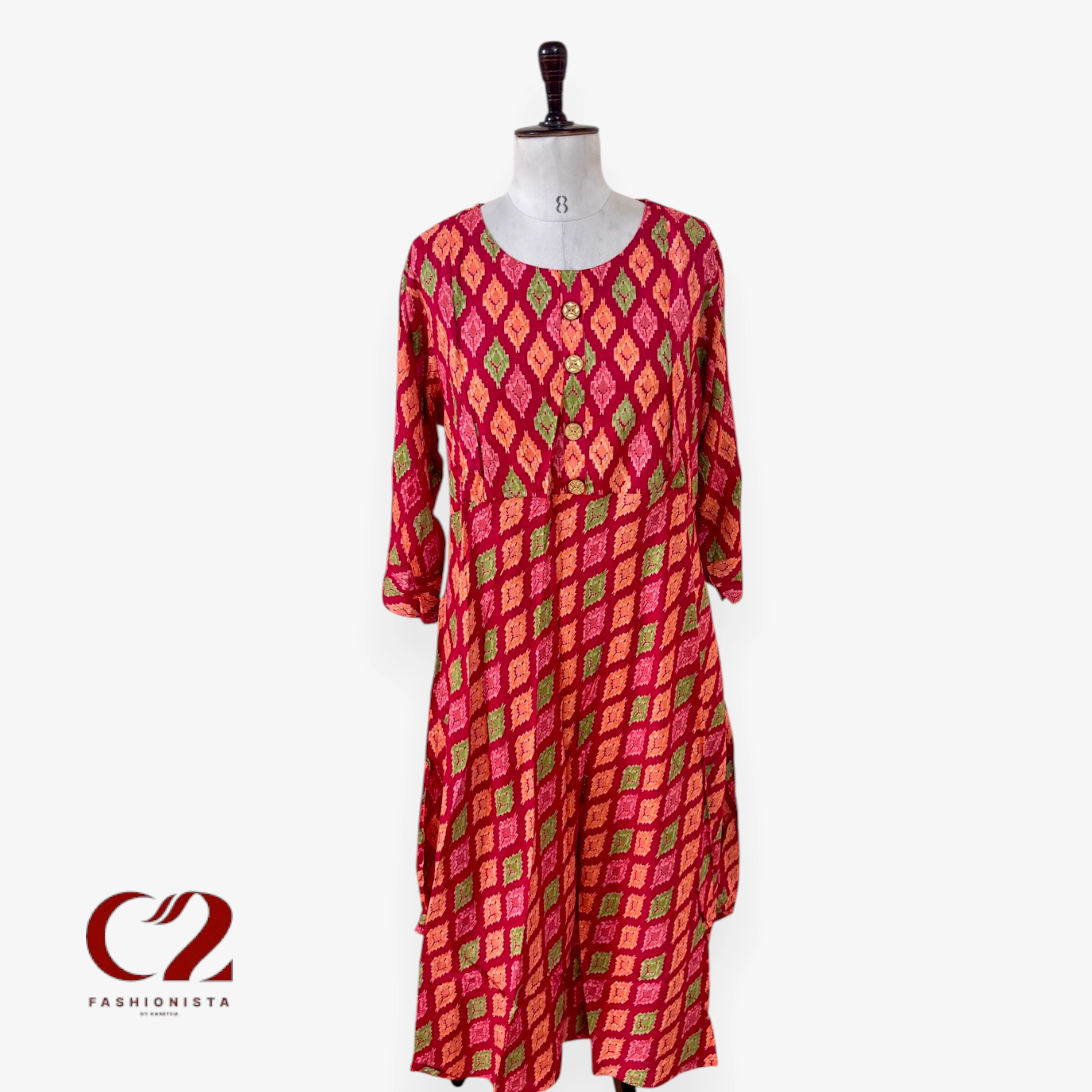 Cotton Mixed Rayon Kurti