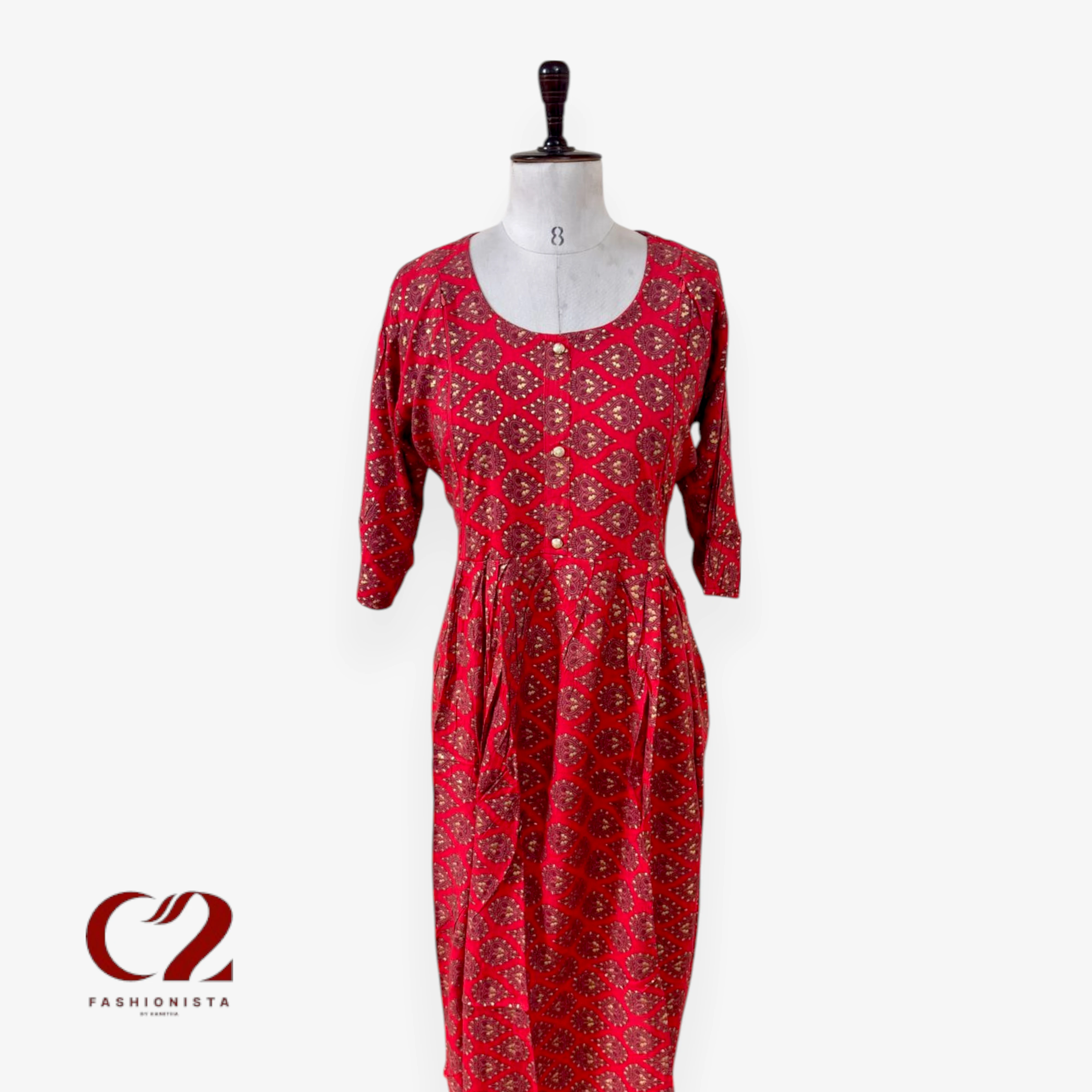 Cotton Mixed Rayon Kurti