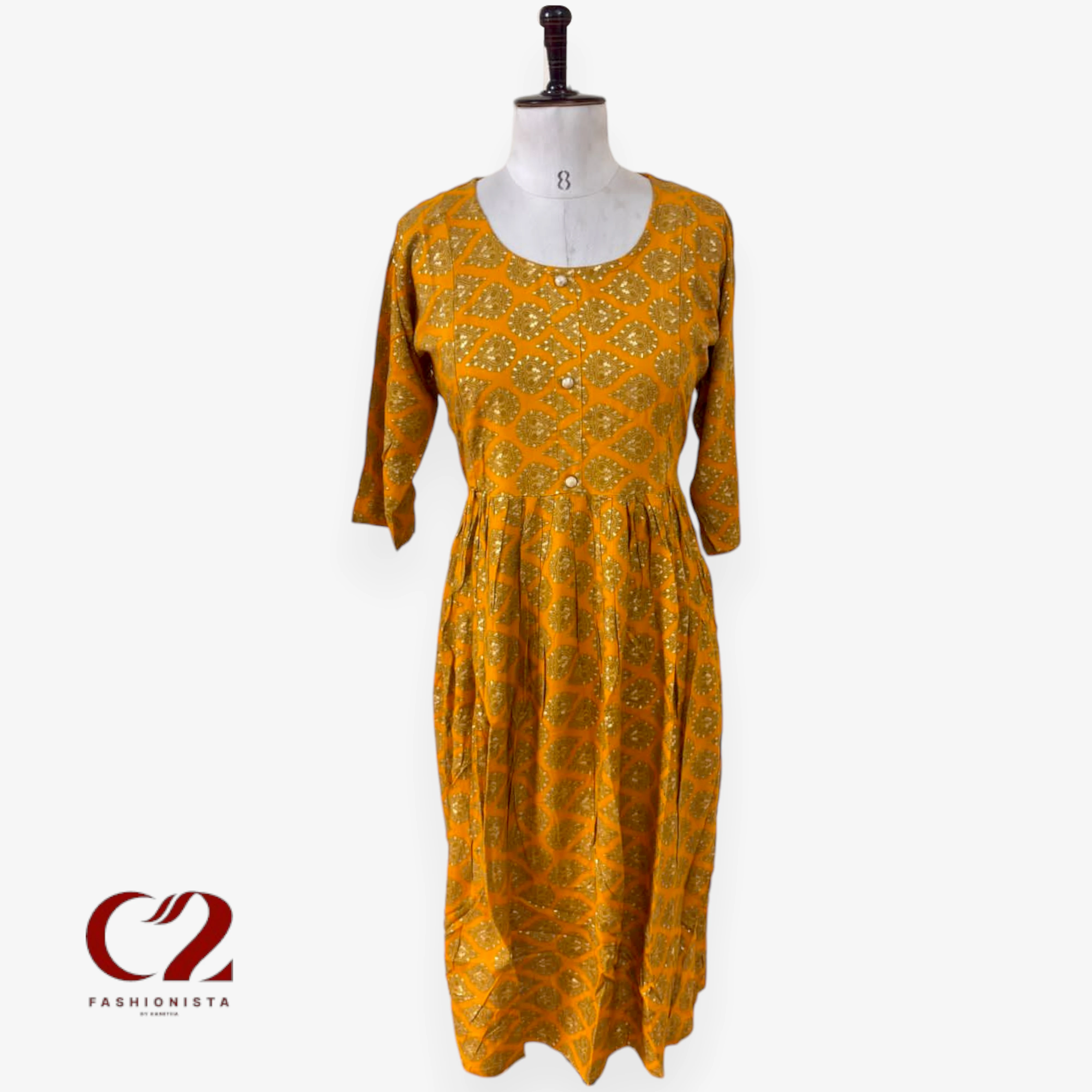 Cotton Mixed Rayon Kurti