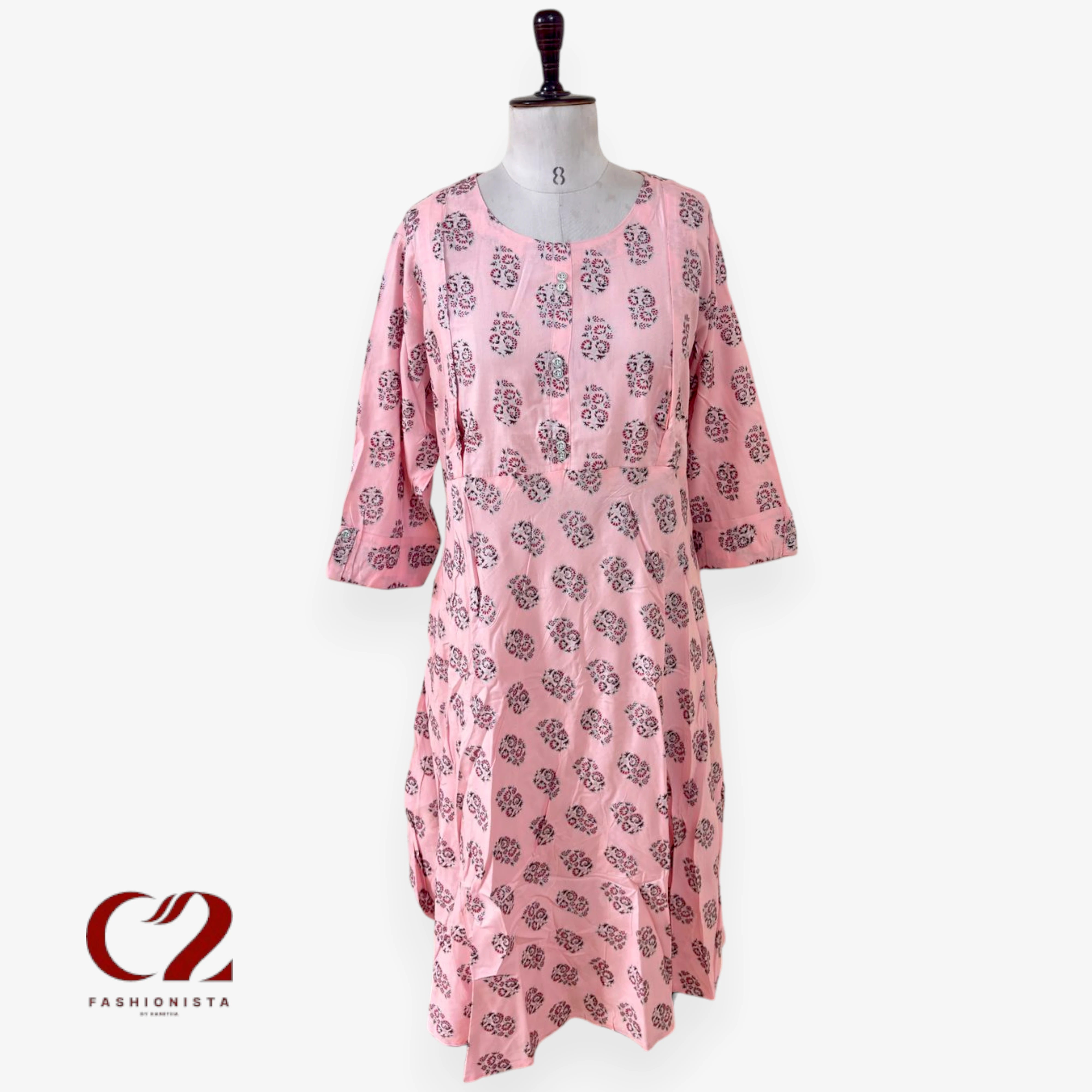 Cotton Mixed Rayon Kurti