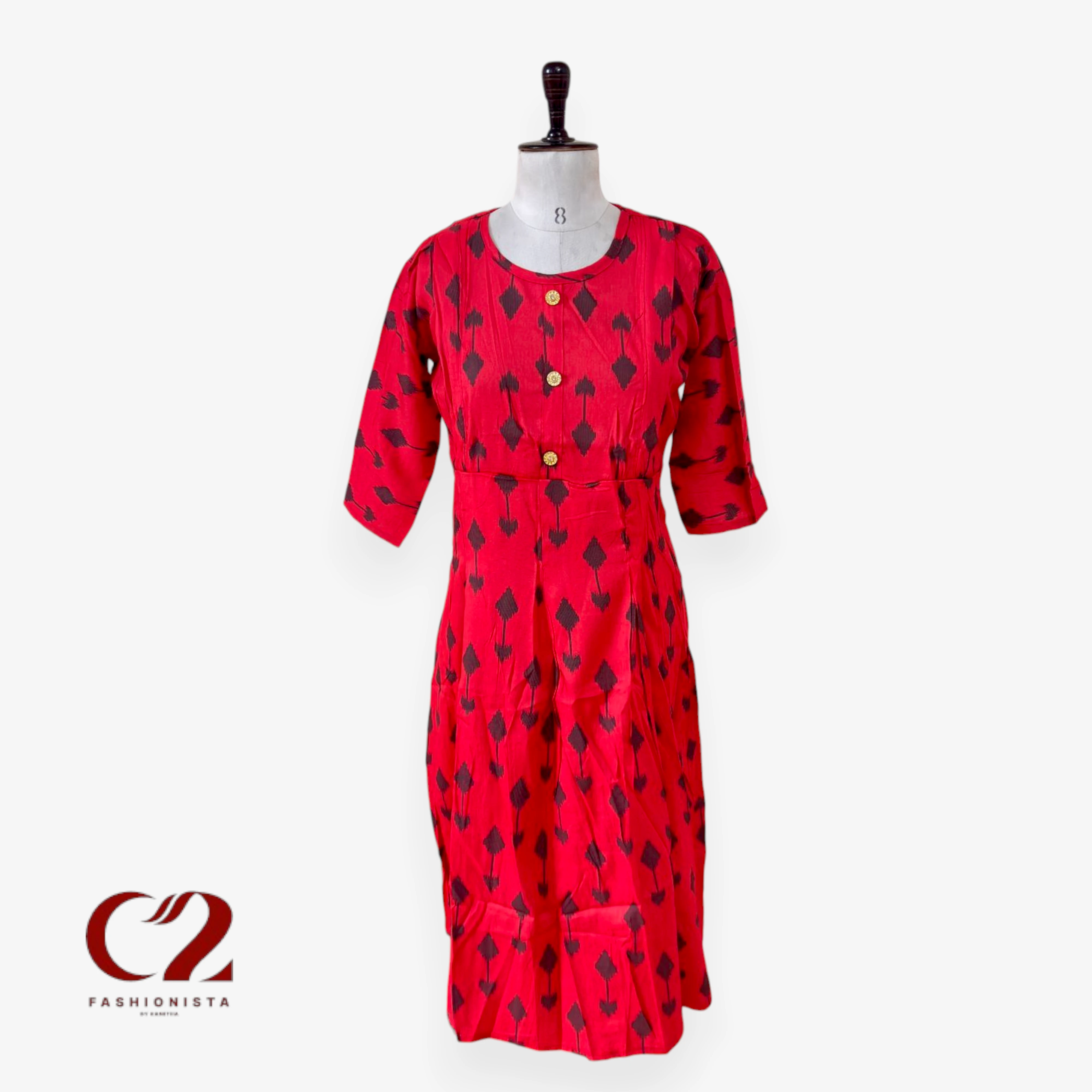 Cotton Mixed Rayon Kurti