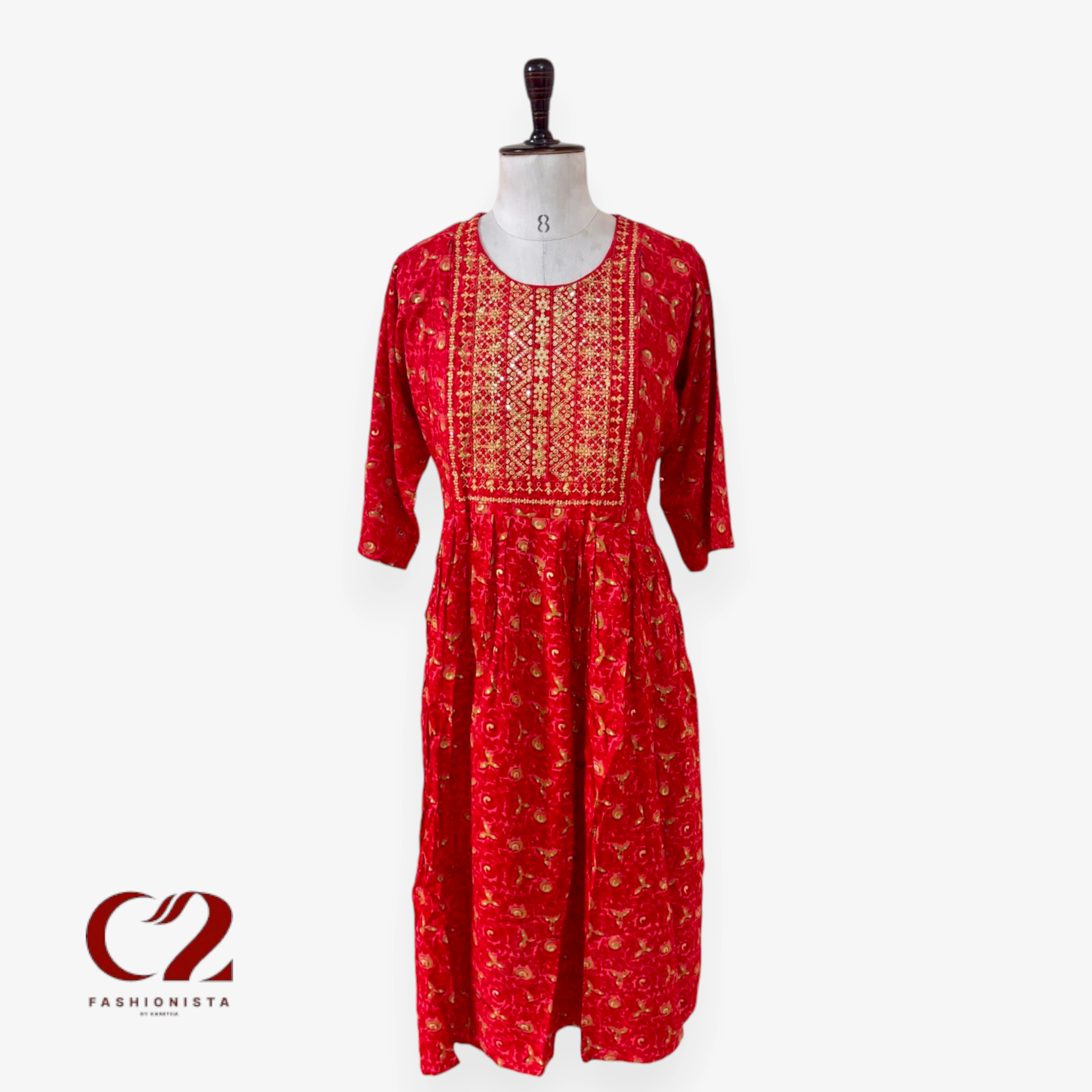 Cotton Mixed Rayon Kurti
