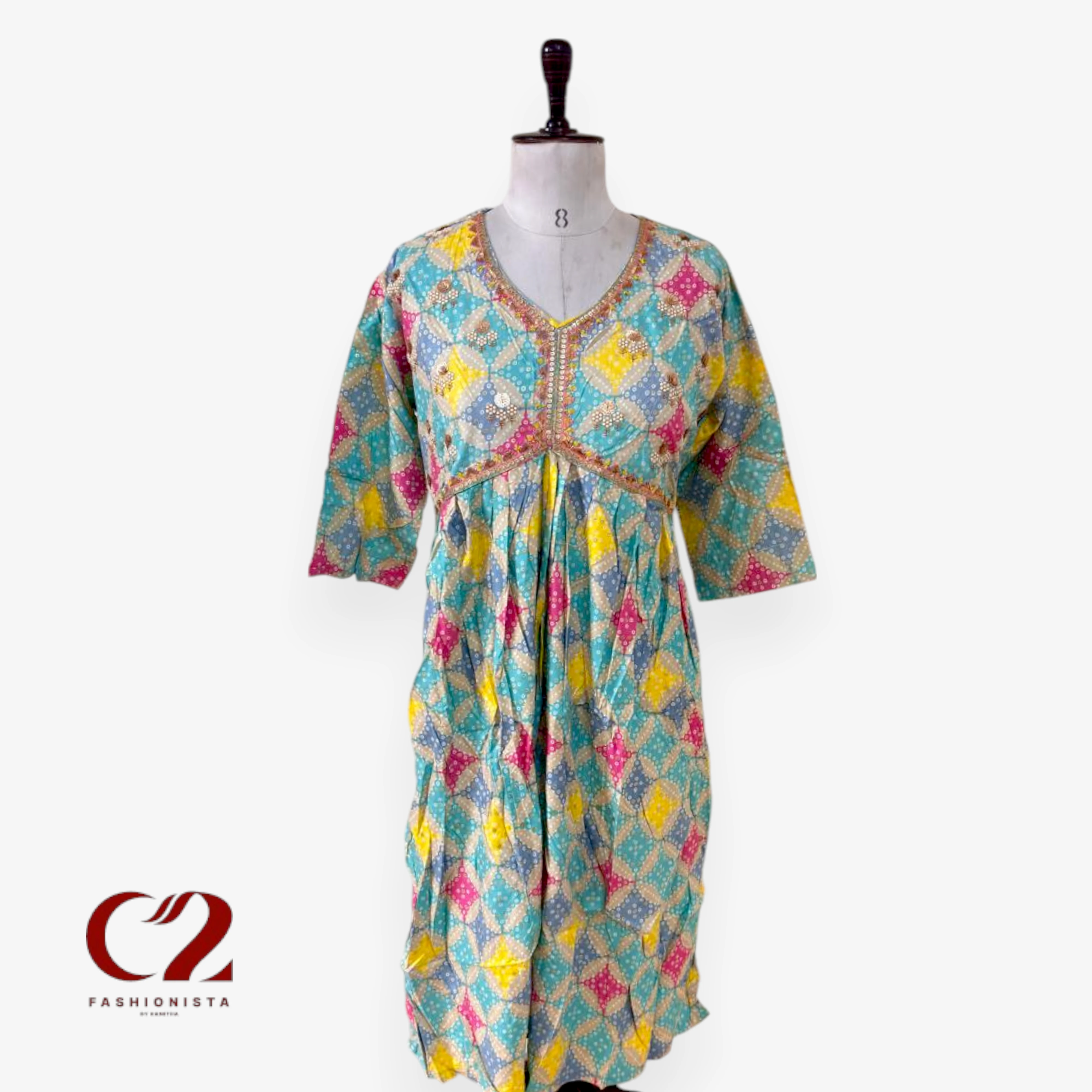 Cotton Mixed Rayon Kurti