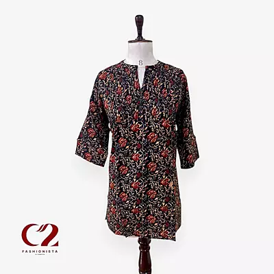 Cotton Mixed Rayon Kurti Cotton Mixed Rayon Kurti