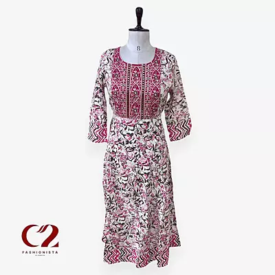 Cotton Mixed Rayon Kurti