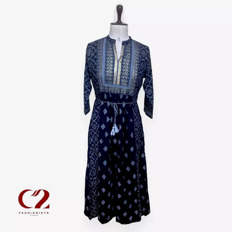 Cotton Mixed Rayon Kurti Cotton Mixed Rayon Kurti