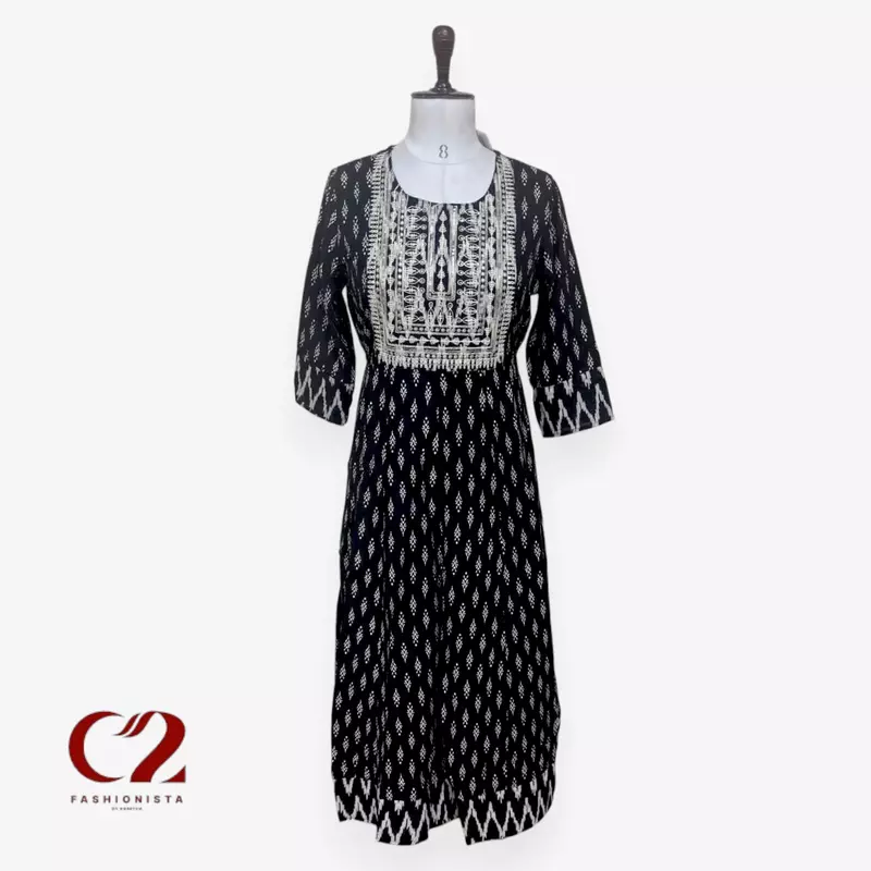 Cotton Mixed Rayon Kurti