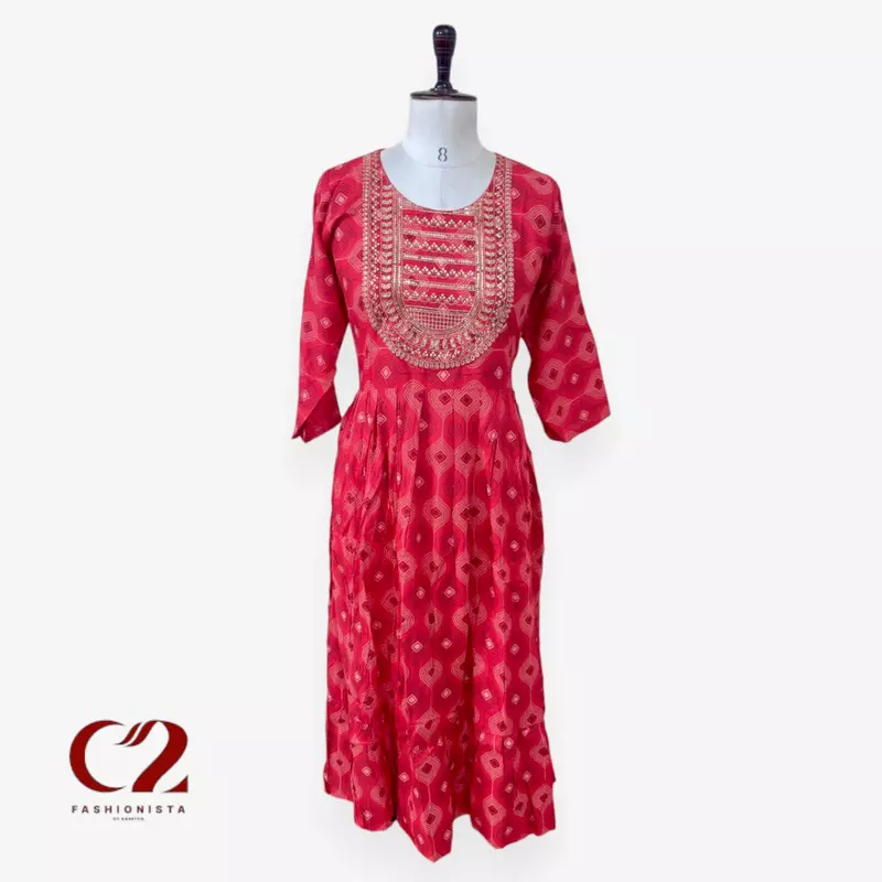 Cotton Mixed Rayon Kurti