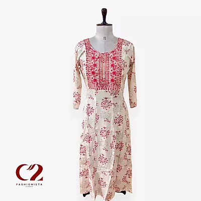 Cotton Mixed Rayon Kurti
