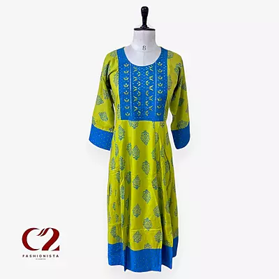 Cotton Mixed Rayon Kurti
