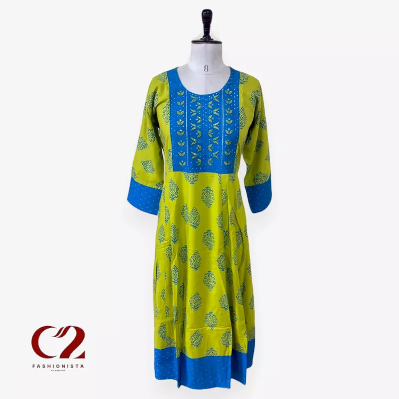 Cotton Mixed Rayon Kurti