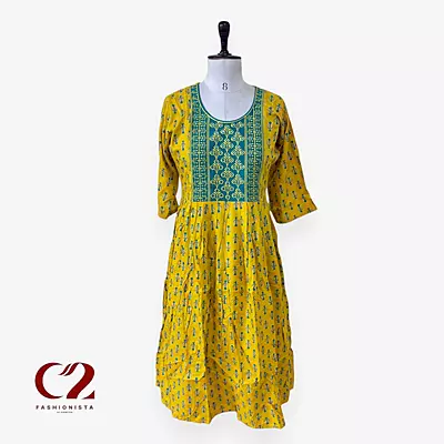Cotton Mixed Rayon Kurti