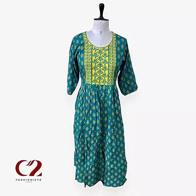 Cotton Mixed Rayon Kurti