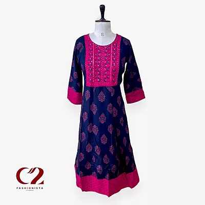 Cotton Mixed Rayon Kurti
