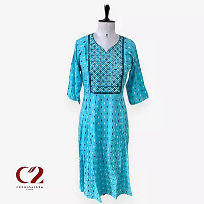 Cotton Mixed Rayon Kurti