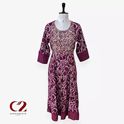 Cotton Mixed Rayon Kurti