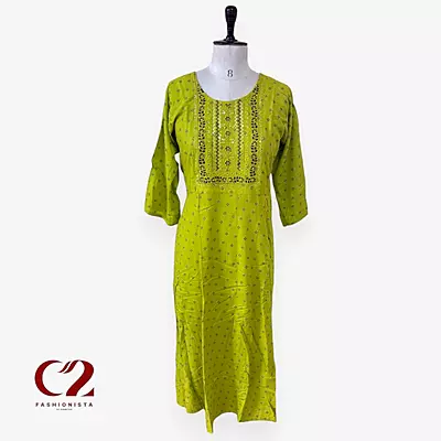 Cotton Mixed Rayon Kurti