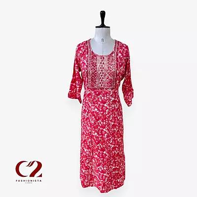 Cotton Mixed Rayon Kurti
