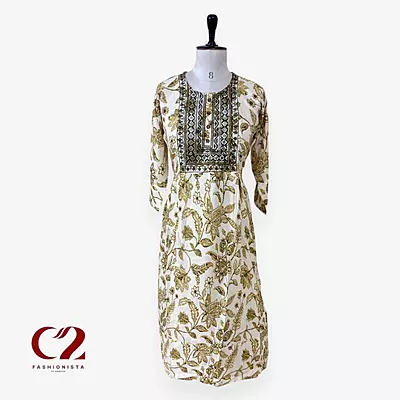 Cotton Mixed Rayon Kurti