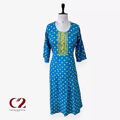 Cotton Mixed Rayon Kurti