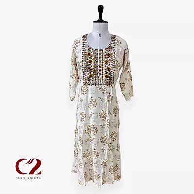 Cotton Mixed Rayon Kurti