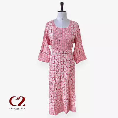 Cotton Mixed Rayon Kurti