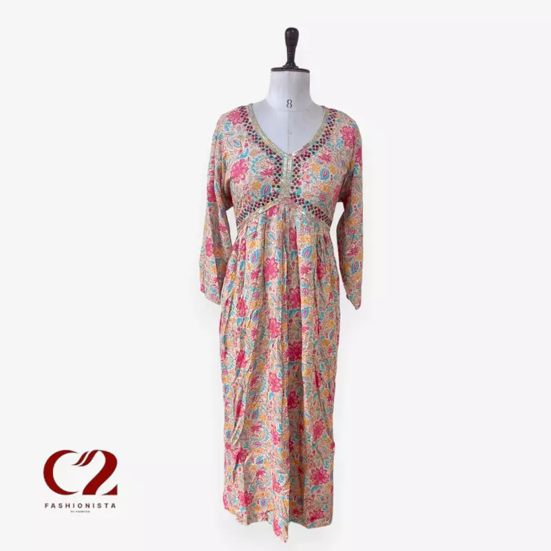 Cotton Mixed Rayon Kurti