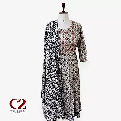 Cotton Mixed Rayon Kurti