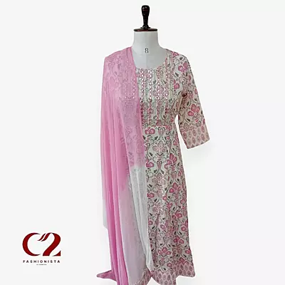 Cotton Mixed Rayon Kurti
