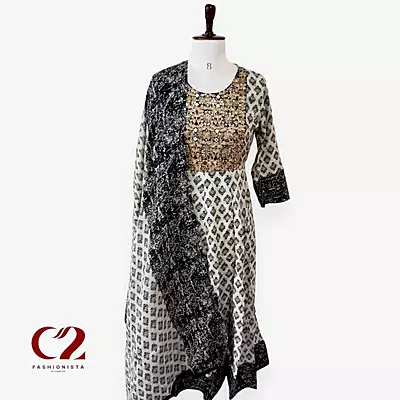 Cotton Mixed Rayon Kurti