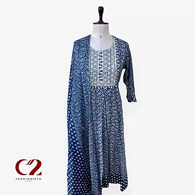 Cotton Mixed Rayon Kurti