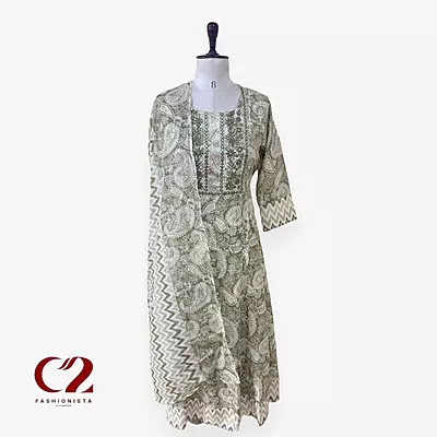 Cotton Mixed Rayon Kurti