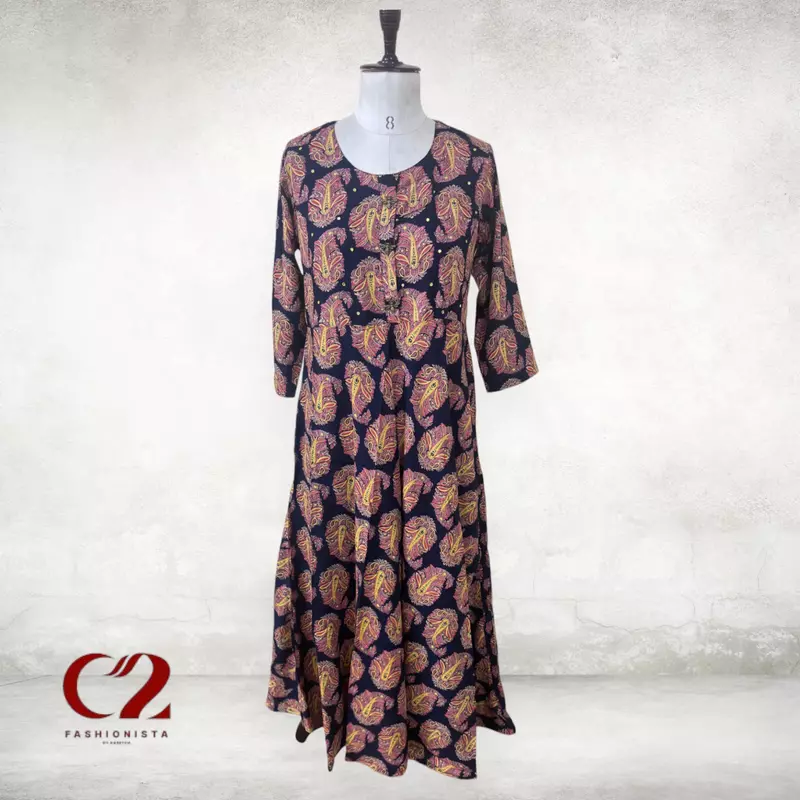 Levish Cotton Mixed Rayon Kurti Levish Cotton Mixed Rayon Kurti